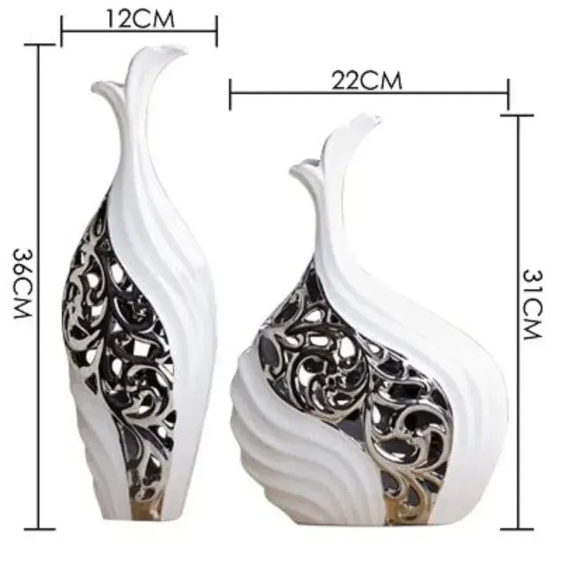 European Wedding Decor Crafts Ceramic Creative Room Decoration Handicraft Porcelain Figurines Decorations W3907 - Confia
