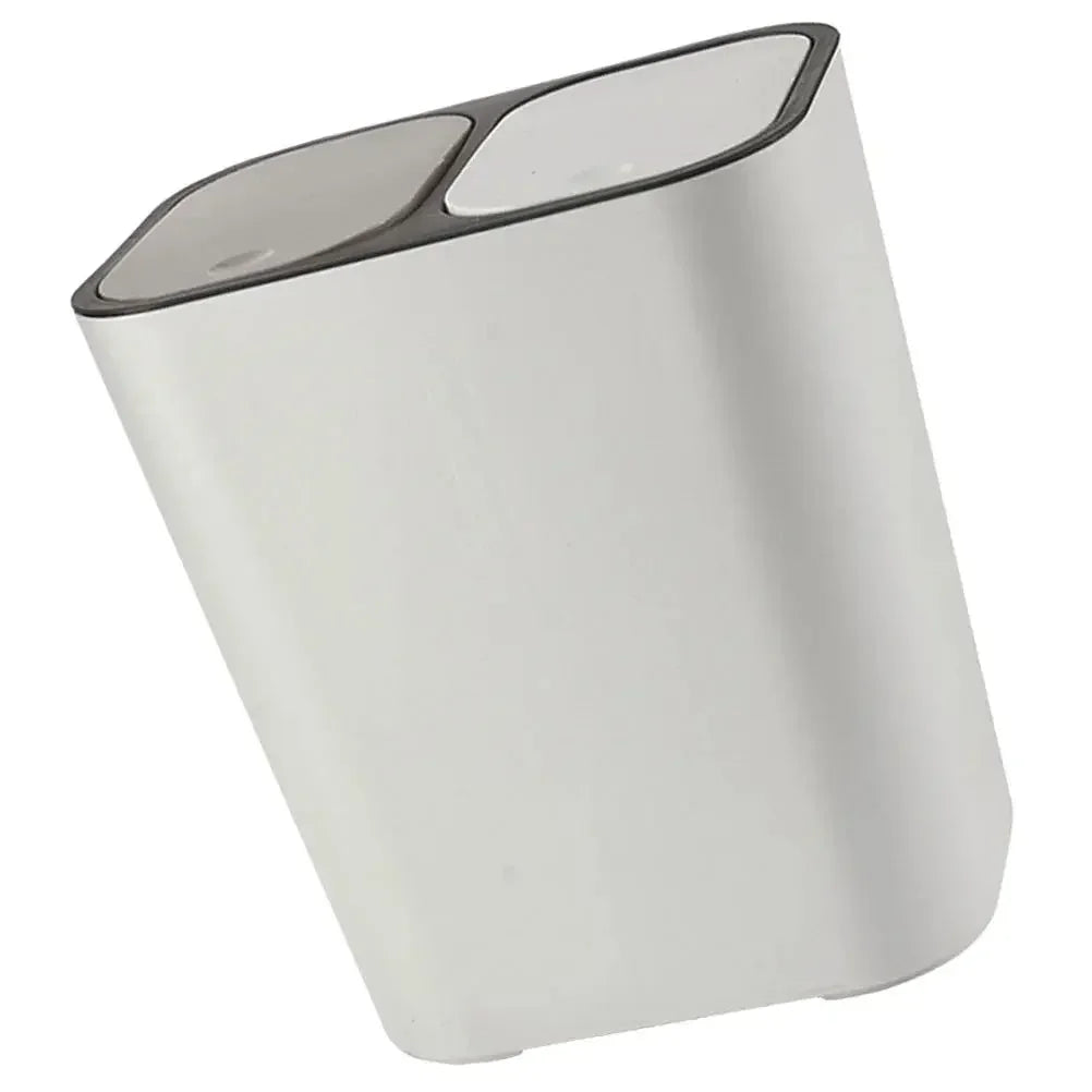 Kitchen Trash Can with Lid Household Classified with dual compartment Garbage Basket (15l ) Bin Home Wastebasket Bins - Confia - reusablefoodstoragebags confia