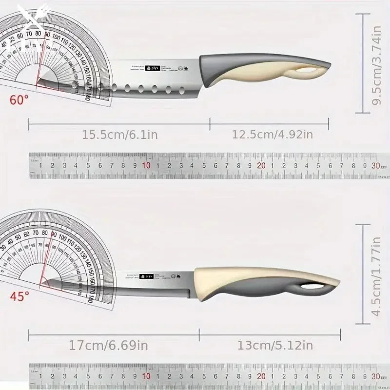 Chef knife fruit knife set kitchen high hardness with knife set suitable for cutting meat, vegetables, fruits and vegetables - Confia
