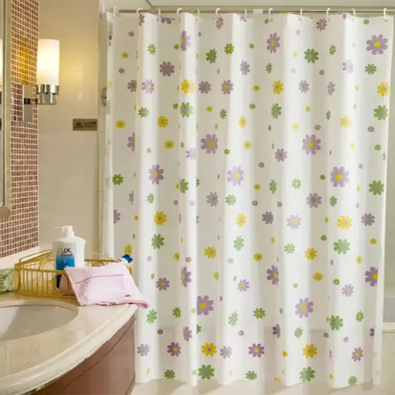 180*200CM Bathroom Shower Curtain Waterproof and Anti-Mold Home Bathroom Curtain with 12 Hooks - Confia - reusablefoodstoragebags confia