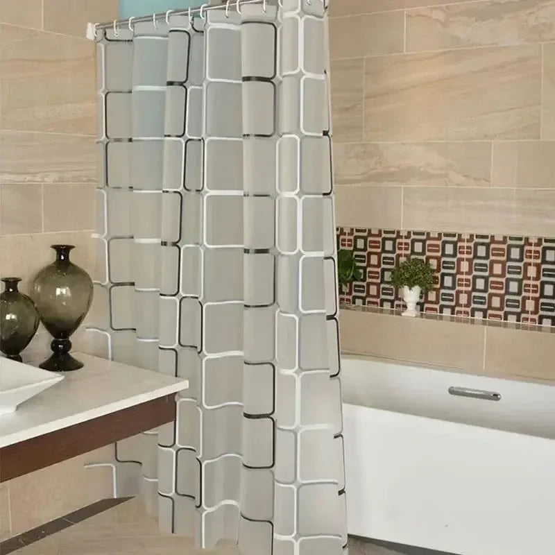 Bathroom Shower Curtains Waterproof Bath Curtain and Anti-Mildrew Home Bathroom Curtain with 12 Hooks - Confia - reusablefoodstoragebags confia