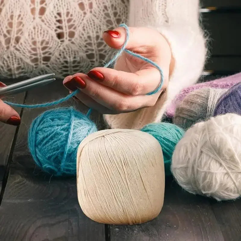 Soft Crochet Knitting Weaving Cotton Thread Wool Yarn Scarf Hand-Weaving Sweater Needle Knitting Yarn Thread Soft Comfortable - Confia