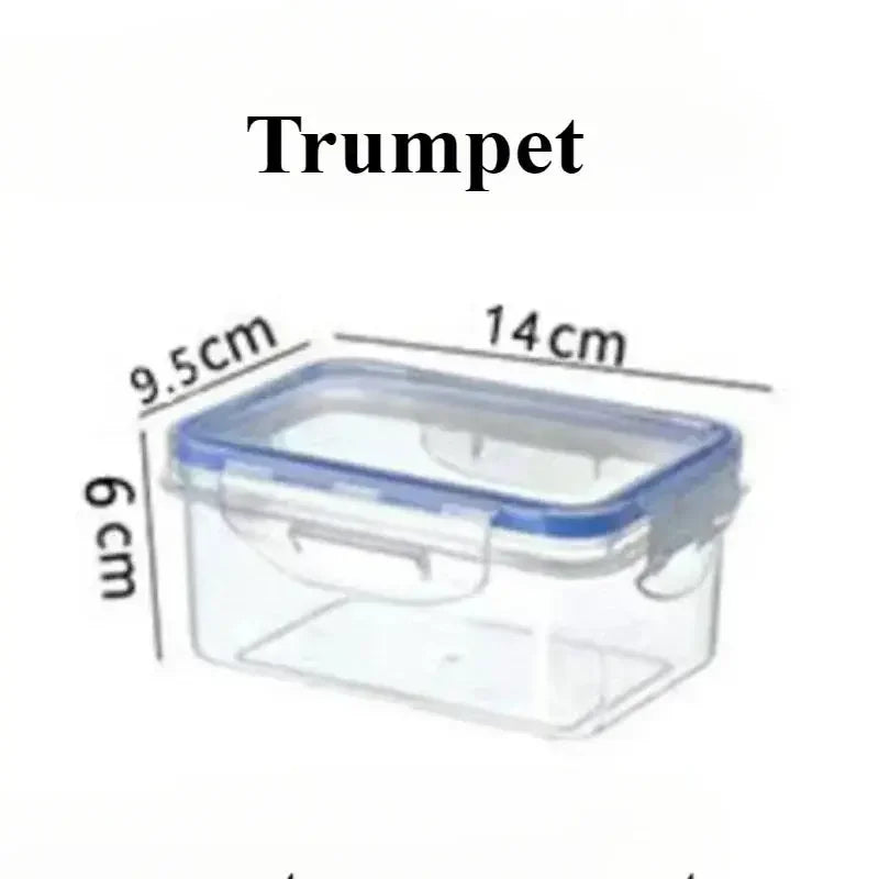 Classics Rectangular Plastic Airtight Food Storage Containers with Leak Proof Lid - Confia - reusablefoodstoragebags confia