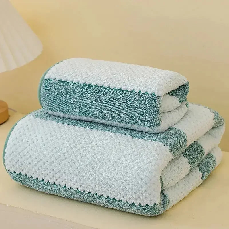 Bath Towel Washcloth Microfiber Towels for Bath Solid Color Soft Absorbent Towels Multipurpose Use For Hotel Bathroom - Confia - reusablefoodstoragebags confia