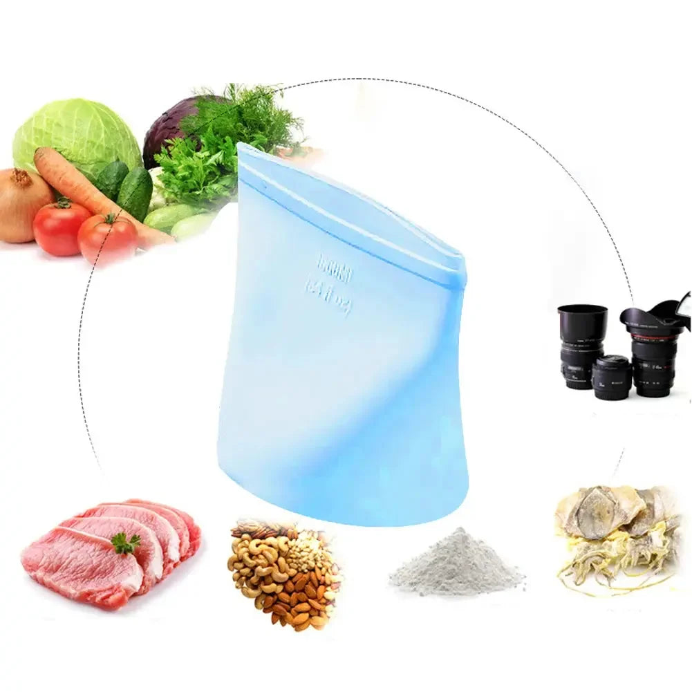 Silicone Food Storage Bags: Keep Your Food Fresh and Organized - Confia - reusablefoodstoragebags confia
