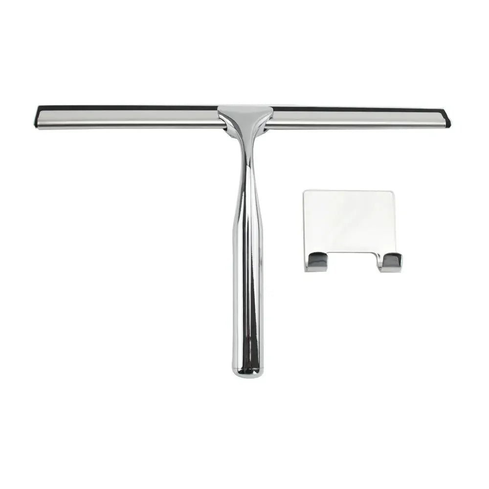 Multi-Purpose Silicon Squeegee a Adhesive Hook, Bathroom Cleaner Tool Household Window Mirror Squeegee, Cleaning Tile Wall, Car, 10 Inch - Confia - reusablefoodstoragebags confia