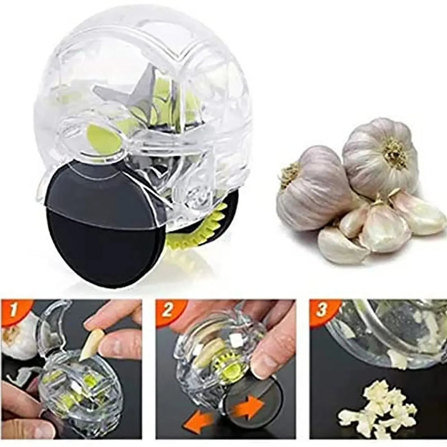 Kitchen Gadget Tool Garlic Chopper Wheel Garlic Mincer Roller Kitchen Aid Garlic Hand Crusher Kitchen Items Outils Cuisine - Confia