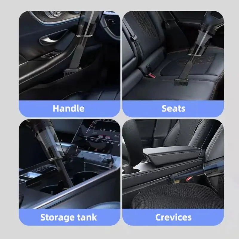 Car Multipurpose Vacuum Cleaner Handheld Powerful Suction Rechargeable Car and Home Dual Use Small Wireless Vacuum Cleaner - Confia - reusablefoodstoragebags confia