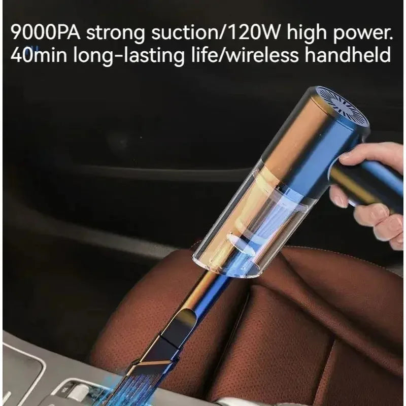 High Power Vacuum Cleaner, Mini Cordless, 2000PA Strong Suction, Rechargeable Portable Dust Collector, for Cars, Keyboard Gaps - Confia - reusablefoodstoragebags confia
