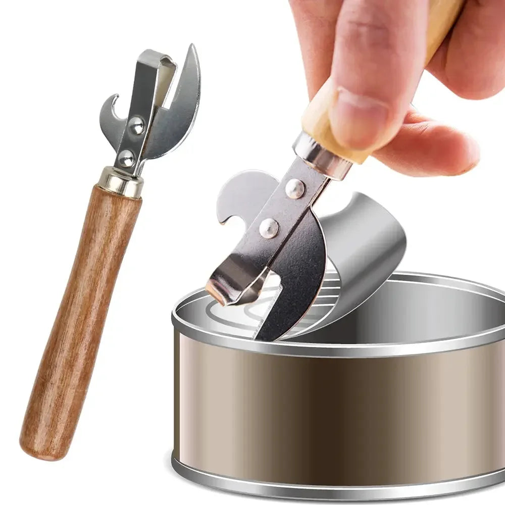 Can Opener For Jars Canisters Multifunctional Gadgets Manual Lid Remover Bottle Opener Kitchen Accessories - Confia