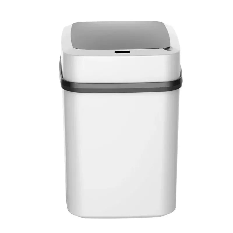 Automatic Sensor Dustbin with Slow Descent & One-Touch Operation | 12 Litres, Silent, Odor Seal, Waterproof Bin for Kitchen, Bathroom & Bedroom | Hands Free, Stylish & Plastic - Confia - reusablefoodstoragebags confia