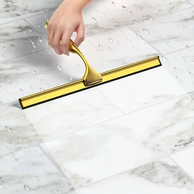 Multi-Purpose Silicon Squeegee a Adhesive Hook, Bathroom Cleaner Tool Household Window Mirror Squeegee, Cleaning Tile Wall, Car, 10 Inch - Confia - reusablefoodstoragebags confia