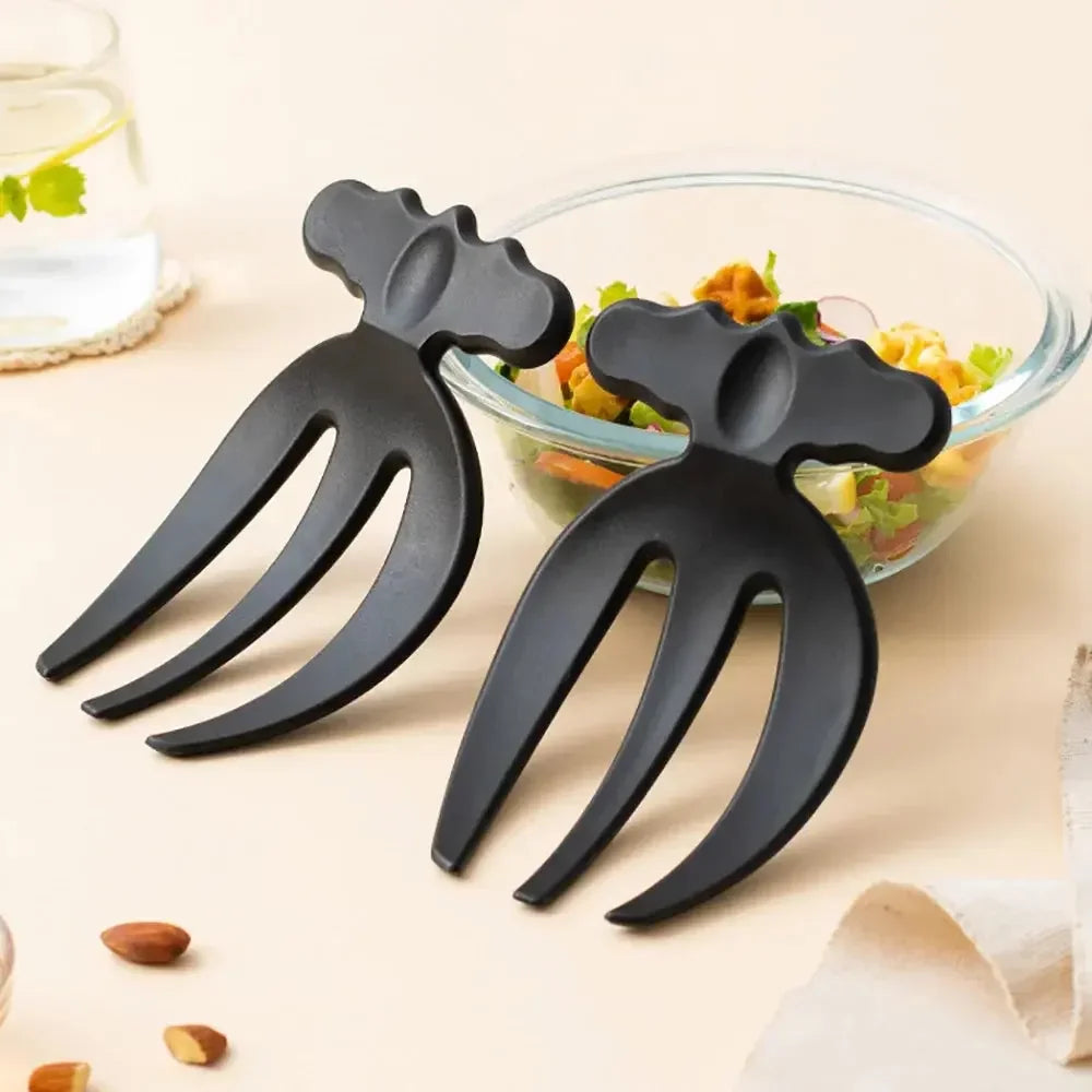 2 Pieces Salad Hands Multifunctional Salad Mixing Kitchen Utensil Tossing Tool Tool Salad Tongs Fruit Claw Salad Accessories - Confia