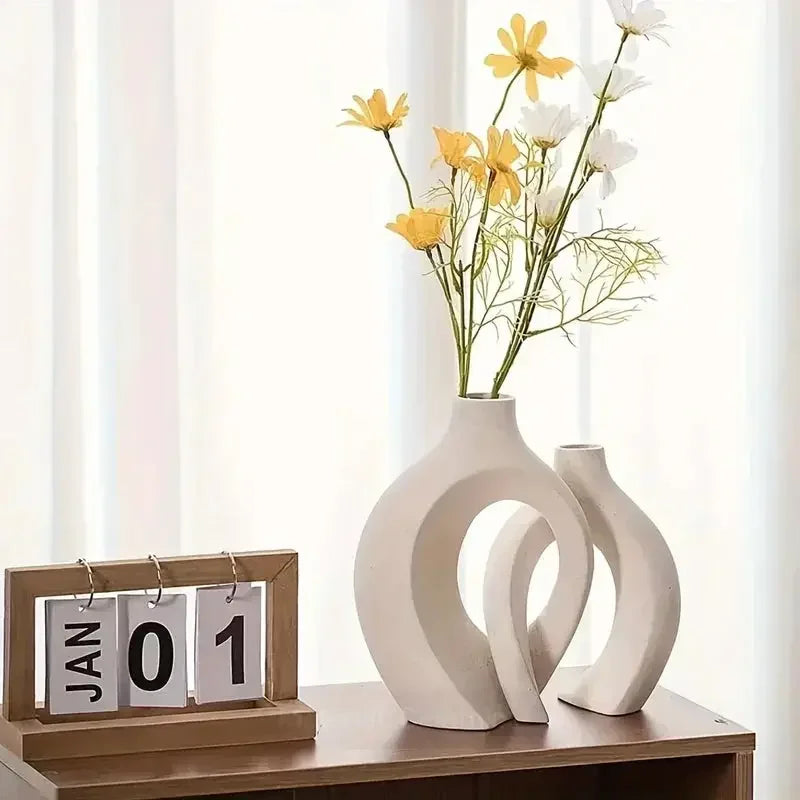 ceramic vase works of art, living room bedroom study café and other ornaments, gifts for lovers during festivals. - Confia