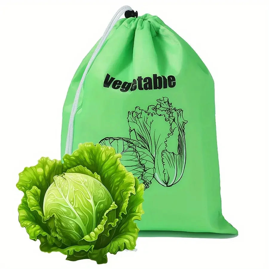 3 fresh protective drawstring storage bags, reusable, suitable for organizing kitchens, offices, and bedrooms Confia