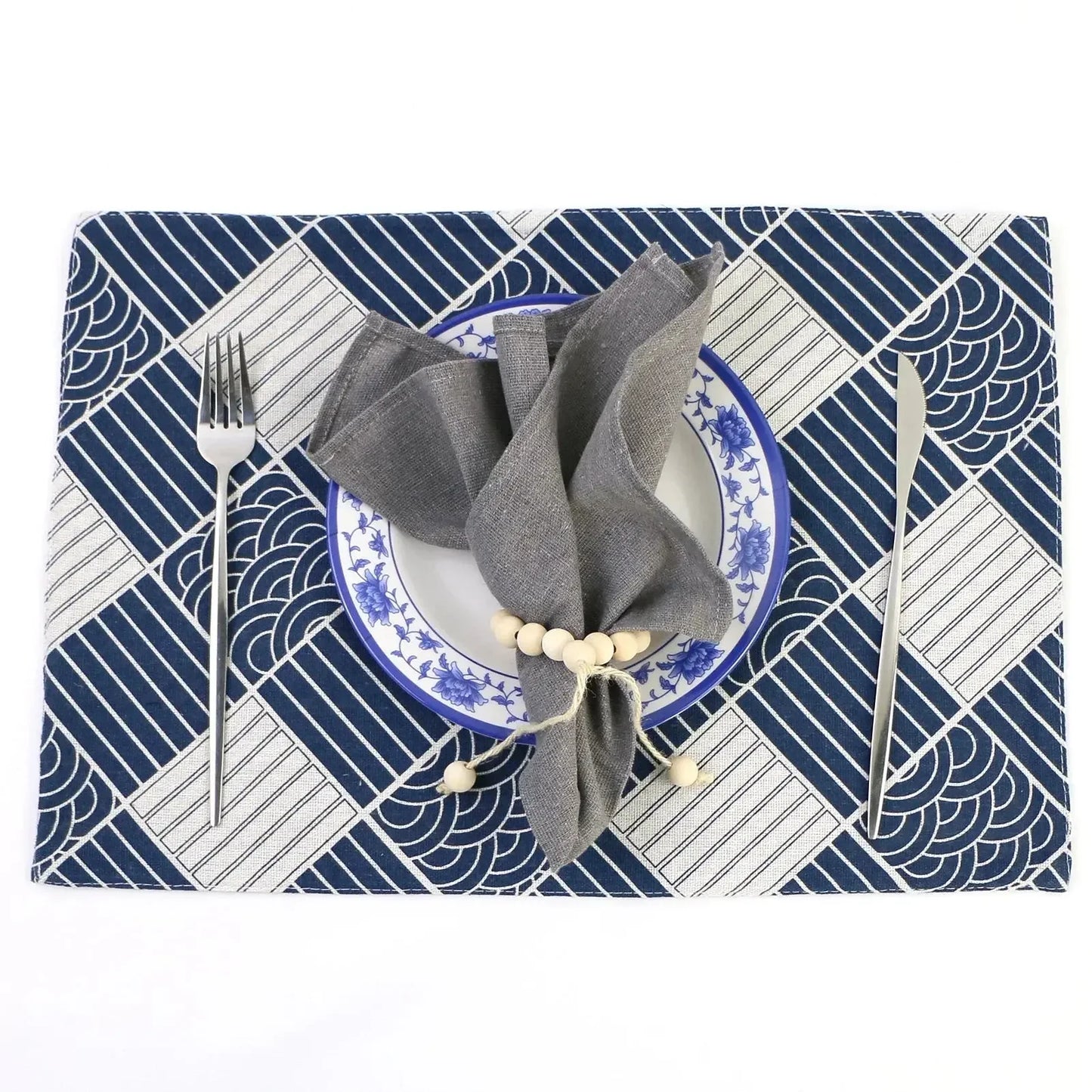 Set of 10 Pack Cocktail Napkins 40 X 40cm Cotton Blend Heavy Fabric Durable Linen Towel for Home Kitchen Wedding Decoration - Confia - reusablefoodstoragebags confia
