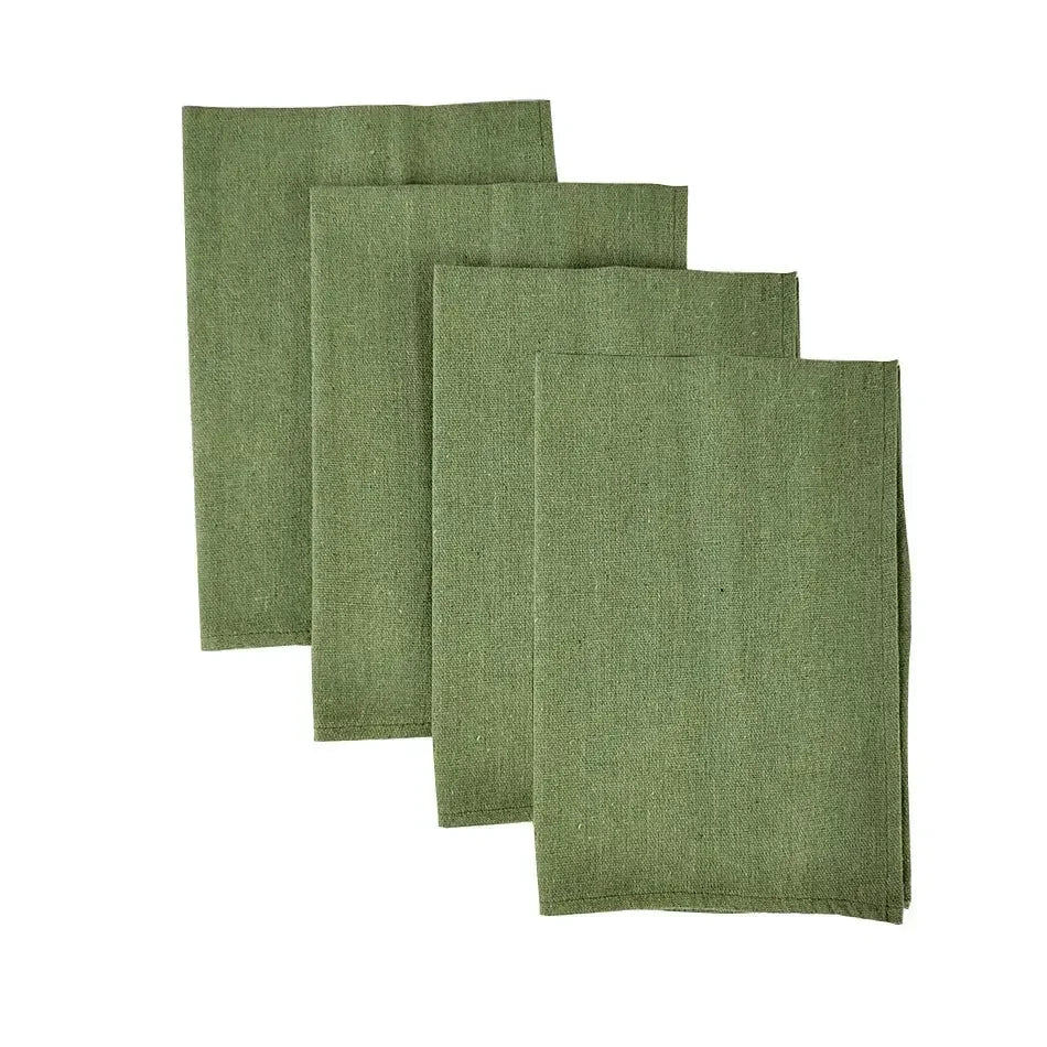 Set of 10 Pack Cocktail Napkins 40 X 40cm Cotton Blend Heavy Fabric Durable Linen Towel for Home Kitchen Wedding Decoration - Confia - reusablefoodstoragebags confia