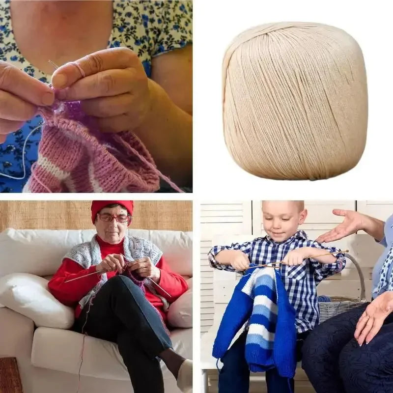 Soft Crochet Knitting Weaving Cotton Thread Wool Yarn Scarf Hand-Weaving Sweater Needle Knitting Yarn Thread Soft Comfortable - Confia