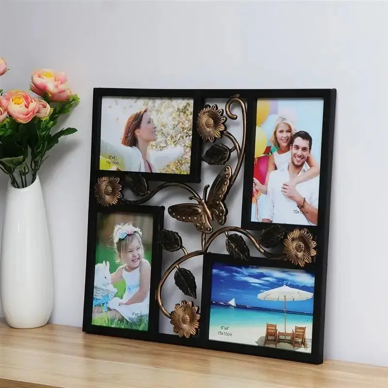 4 Wall Decor Photo Frame Opening Picture Frames Collage Display Pictures u Photo Collage Frame Picture Frame Collage - Confia