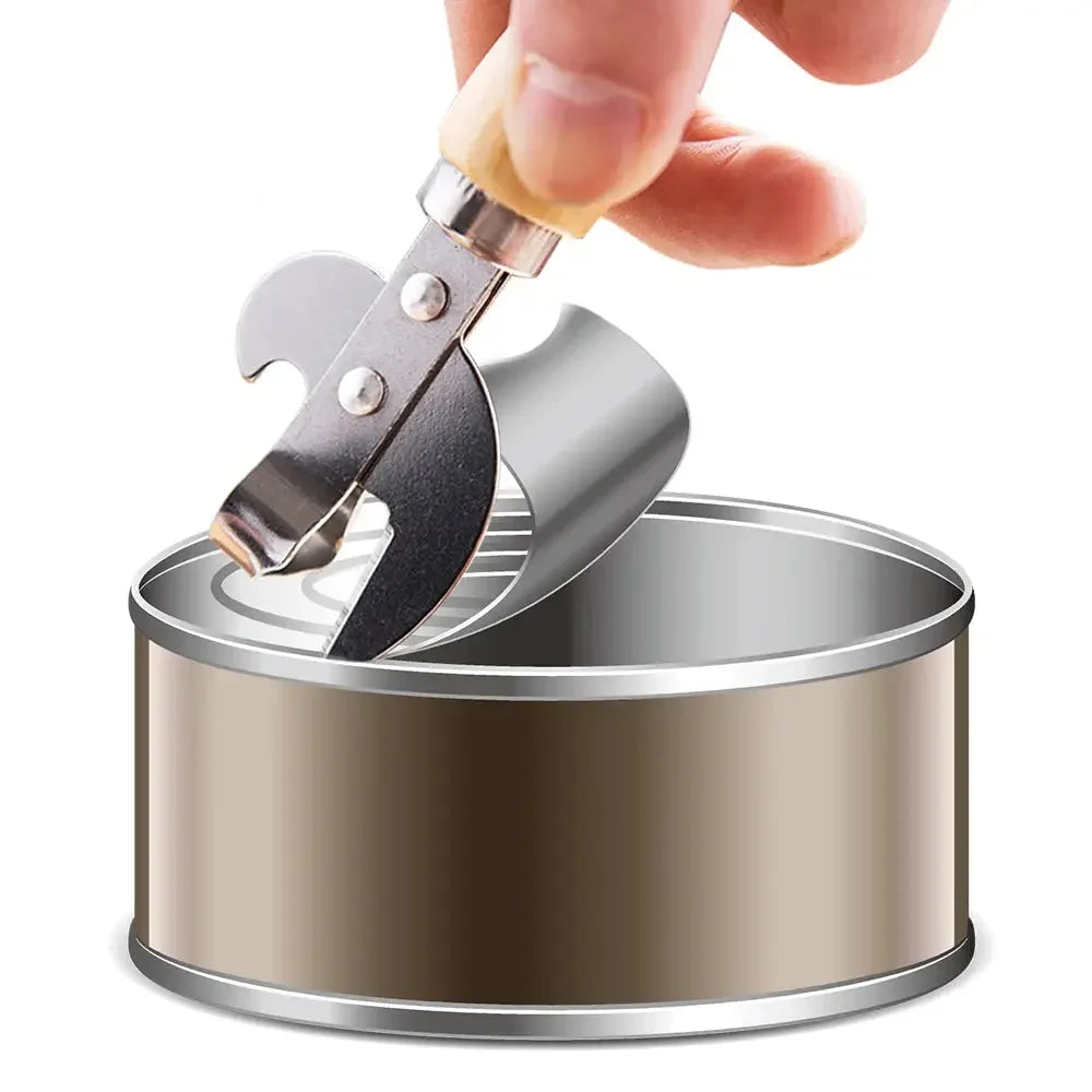 Can Opener For Jars Canisters Multifunctional Gadgets Manual Lid Remover Bottle Opener Kitchen Accessories - Confia