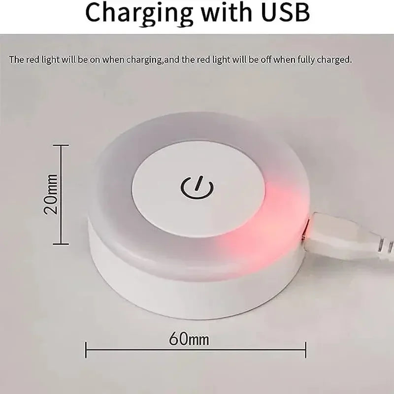 Led Light Portable USB Rechargeable Night Light for Living Room and Bedroom Lighting. Lamps Lamp Home Decorations Decor Lights - Confia
