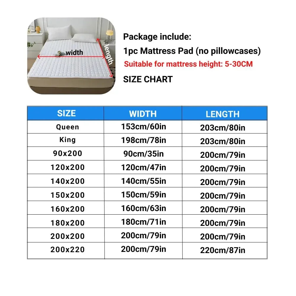 Waterproof Quilted Mattress Protector Cover Ultra Soft Breathable & Hypoallergenic Fitted Bed Protector for Single or Double Bed - Confia - reusablefoodstoragebags confia