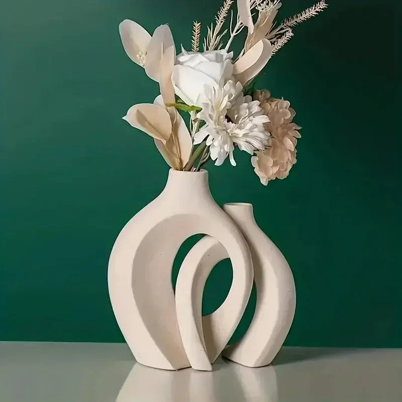 ceramic vase works of art, living room bedroom study café and other ornaments, gifts for lovers during festivals. - Confia