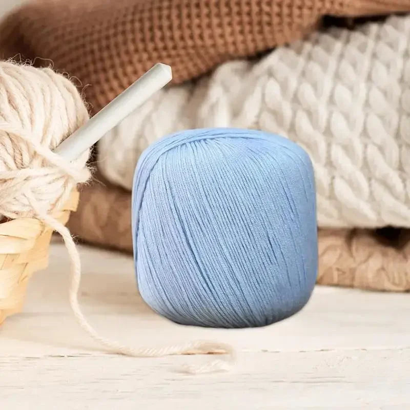 Soft Crochet Knitting Weaving Cotton Thread Wool Yarn Scarf Hand-Weaving Sweater Needle Knitting Yarn Thread Soft Comfortable - Confia