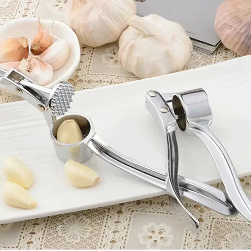 Kitchen Stainless Steel Garlic Smasher Squeezer Manual Press Grinding Tool Kitchen Accessories Kitchen Gadgets and Accessories - Confia