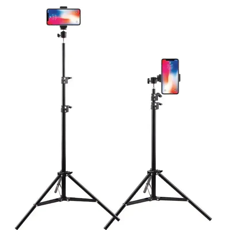 Mobile Phone Live Support Photo Tripod Multi-functional Video Recording Selfie Landing Tripod Made for Phones, Ring Light, Gopro, Camera - Confia