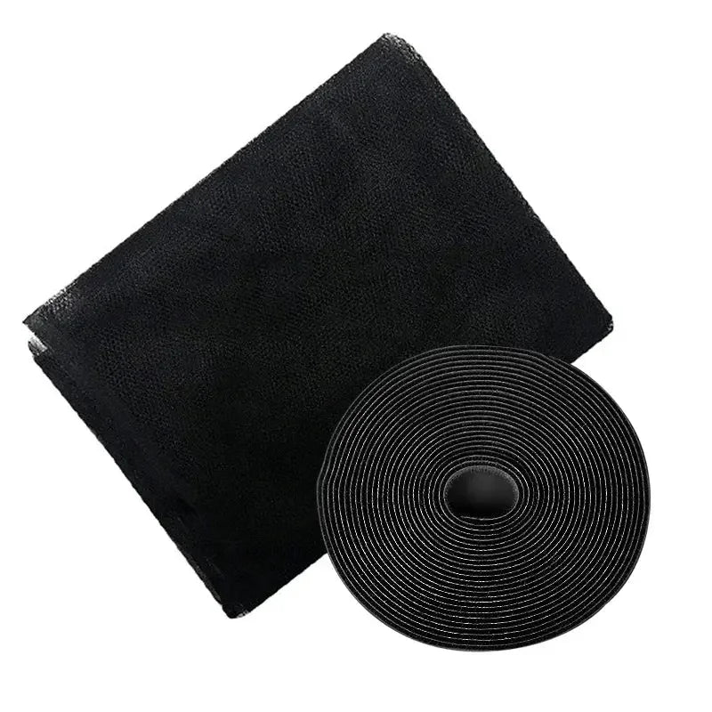Anti Fly Mosquito Net DIY Self-Adhesive Fly Mosquito Window Net Easy Install Polyester Mesh Insect Screen for Windows & Doors, Strong Adhesive Velcro, Washable & Reusable Bug Screen - Confia - reusablefoodstoragebags confia