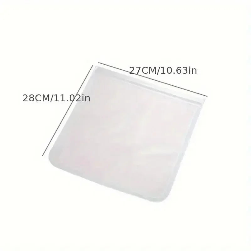 1pcs Reusable Food Storage Bag, Zip Sandwich Bags, Leakproof Silicone Freezer Bags, Thick Fresh-Keeping Bag - Confia - reusablefoodstoragebags confia