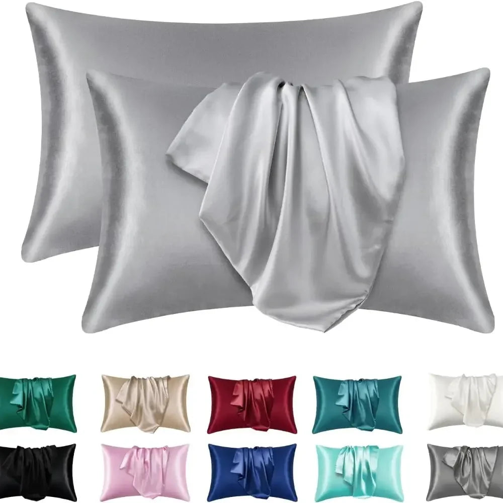 1pc Boost Beauty Sleep Silky Satin Pillowcases: Cooling, Hair and Skin-Friendly, Easy-Care - Confia - reusablefoodstoragebags confia