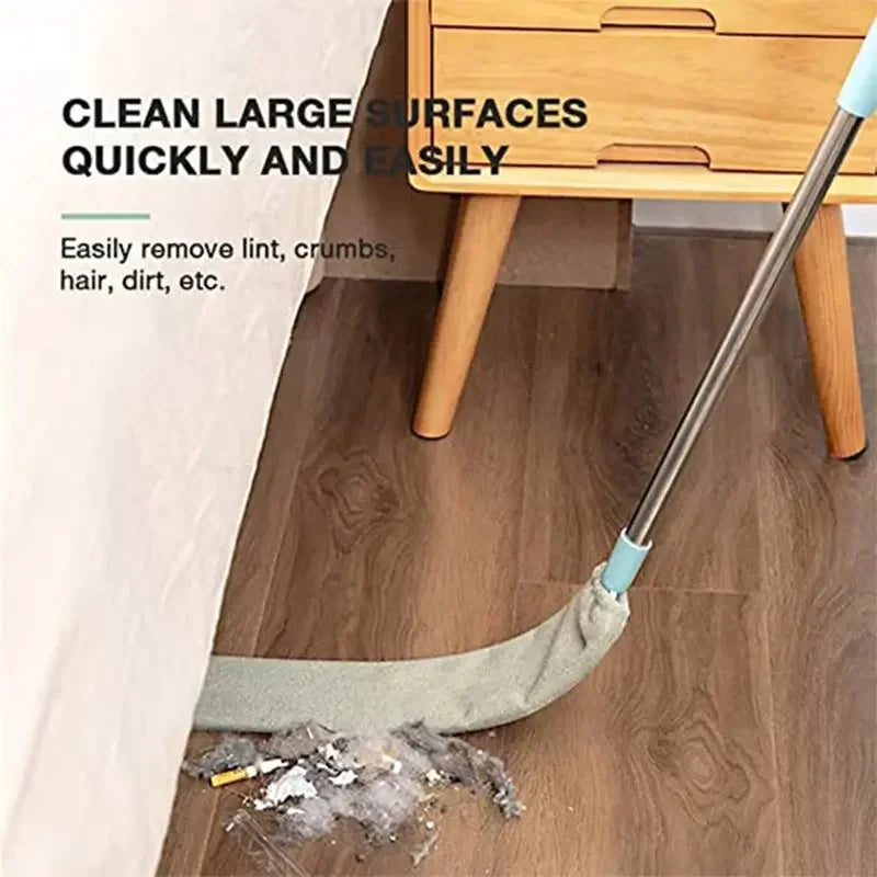 Gap Dust Cleaner Microfiber Duster for Bed Sofa High Ceilings Under Appliance Couch Fridge Furniture Cleaning Washable & Retractable Brush Stainless Steel Extension Adjustable Long Handle Pole - Confia - reusablefoodstoragebags confia