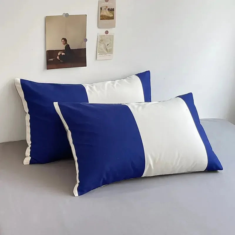 Bed Linen Bed Sheets Set Stripes Dots Duvet Cover Set - Confia - reusablefoodstoragebags confia