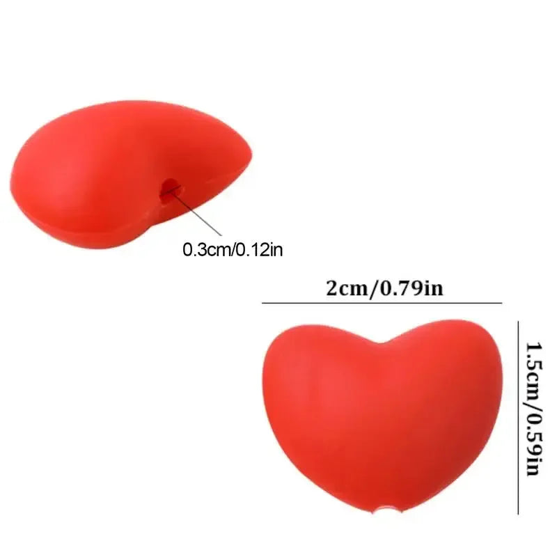 Knitting Needle Caps Point Needle Stoppers Heart Shaped Stitches Stoppers Cute Small Needle Caps Crochet Knitting Accessories - Confia