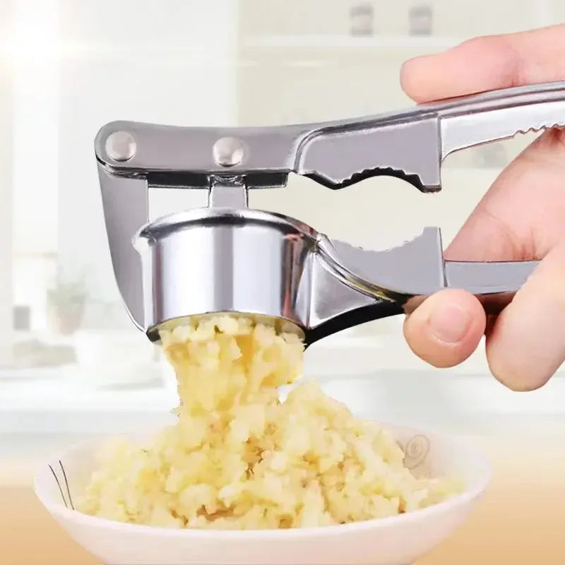 Kitchen Stainless Steel Garlic Smasher Squeezer Manual Press Grinding Tool Kitchen Accessories Kitchen Gadgets and Accessories - Confia