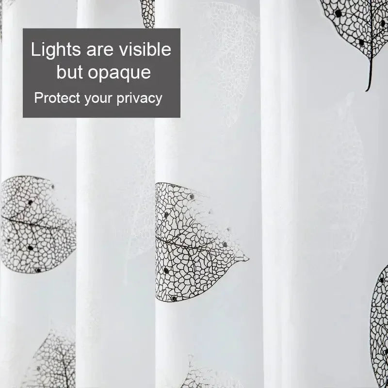 Bathroom Shower Curtains PEVA Waterproof Thickening Bath Curtain With Hooks Rustproof Metal also antibacterial and mildew proof - Confia - reusablefoodstoragebags confia