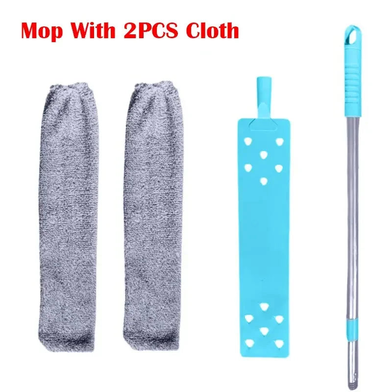 Gap Dust Cleaner Microfiber Duster for Bed Sofa High Ceilings Under Appliance Couch Fridge Furniture Cleaning Washable & Retractable Brush Stainless Steel Extension Adjustable Long Handle Pole - Confia - reusablefoodstoragebags confia