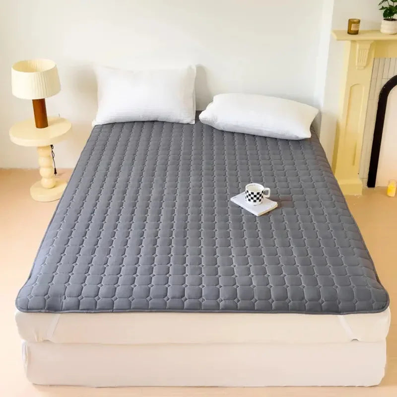 Waterproof Quilted Mattress Protector Cover Ultra Soft Breathable & Hypoallergenic Fitted Bed Protector for Single or Double Bed - Confia - reusablefoodstoragebags confia