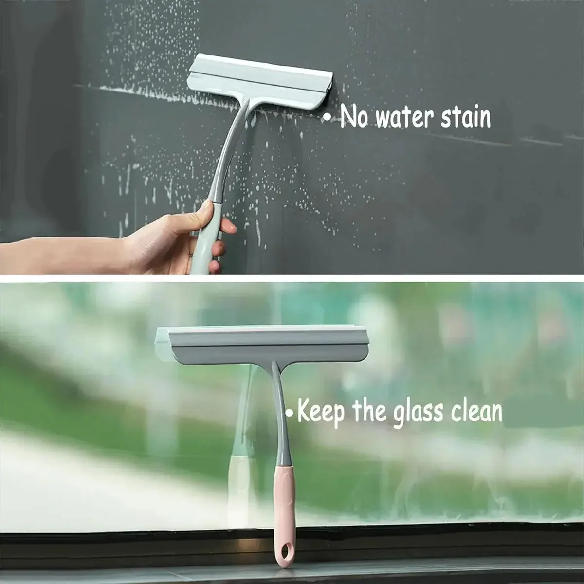 All Purpose Squeegee for Glass Shower Doors, Car Window, Home Mirrors, Bathroom Shower Cleaner Wiper - Confia - reusablefoodstoragebags confia