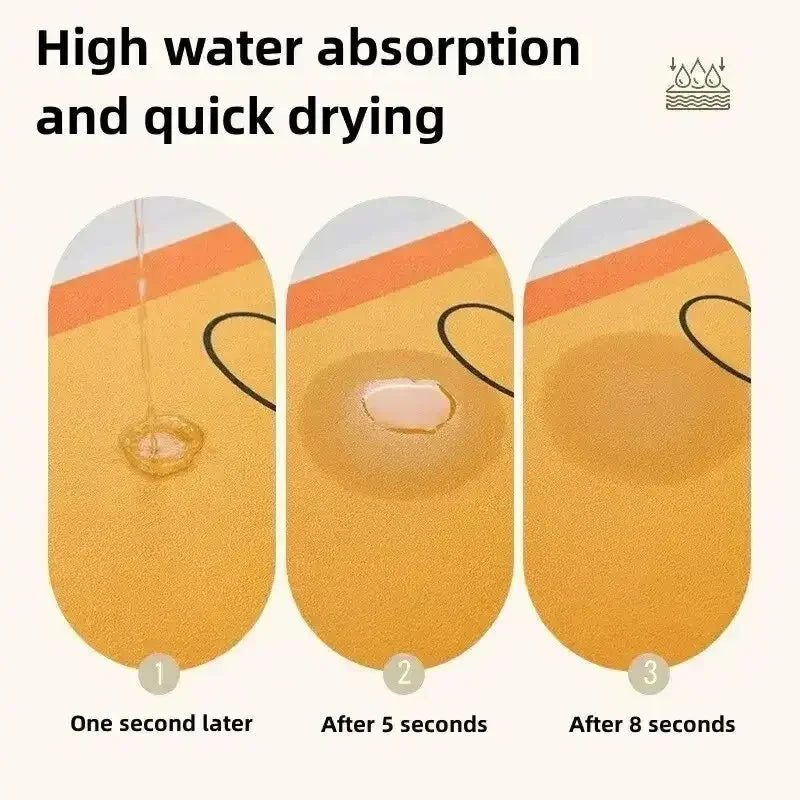 Bathroom Mats - Quick Dry Water-absorbing Mats for Your Home - Confia - reusablefoodstoragebags confia