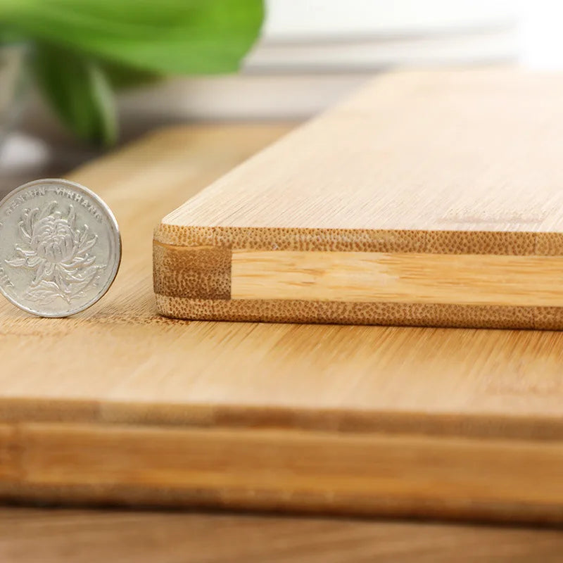 Chopping Board Bamboo Cutting Board Butcher Block for Kitchen Vegetables, Fruits, Cheese and Charcuterie