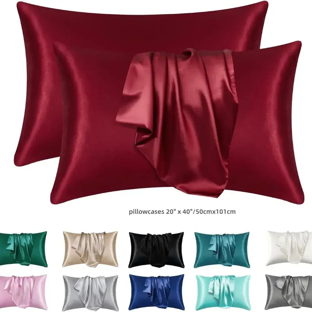 1pc Boost Beauty Sleep Silky Satin Pillowcases: Cooling, Hair and Skin-Friendly, Easy-Care - Confia - reusablefoodstoragebags confia