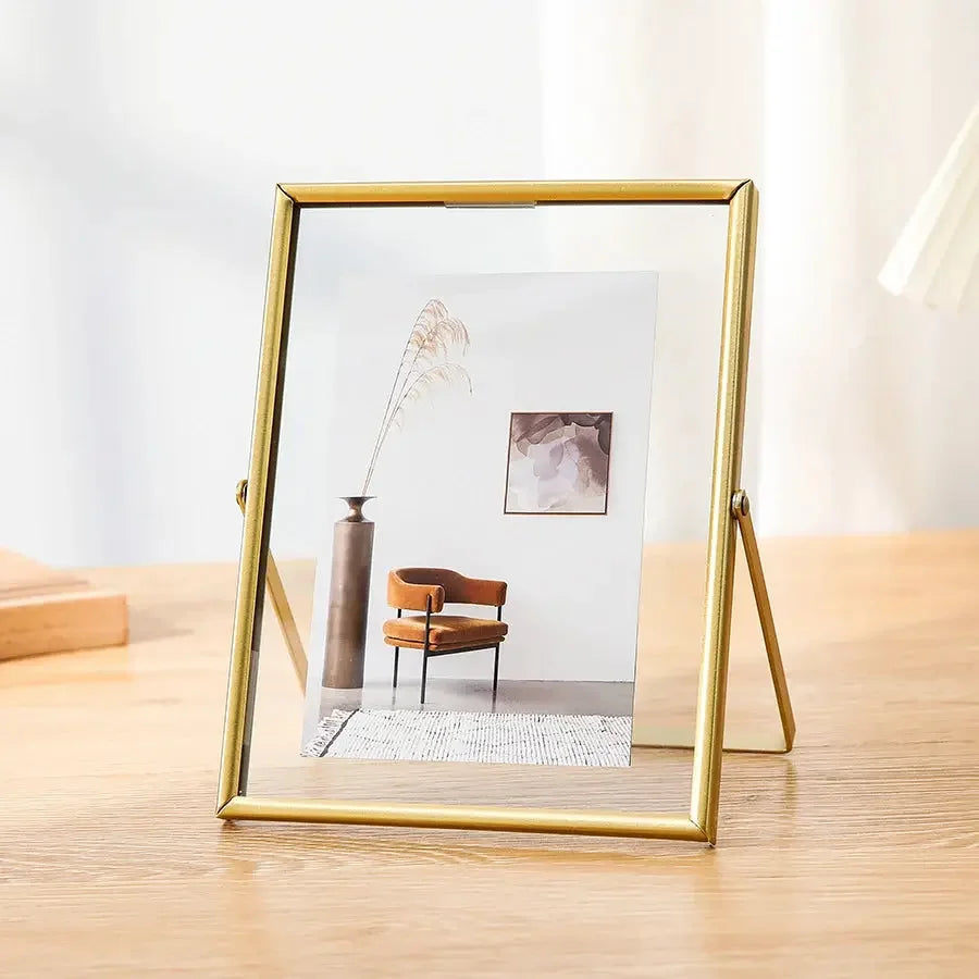 4/6inch Photo Frame Simple Style Transparent Acrylic Frames for DIY Handmade Pictures Christmas Gift Home Tabletop Decoration - Confia