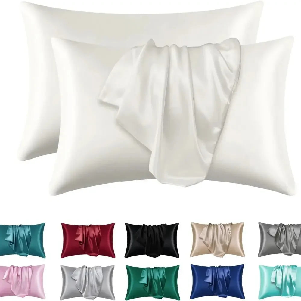 1pc Boost Beauty Sleep Silky Satin Pillowcases: Cooling, Hair and Skin-Friendly, Easy-Care - Confia - reusablefoodstoragebags confia