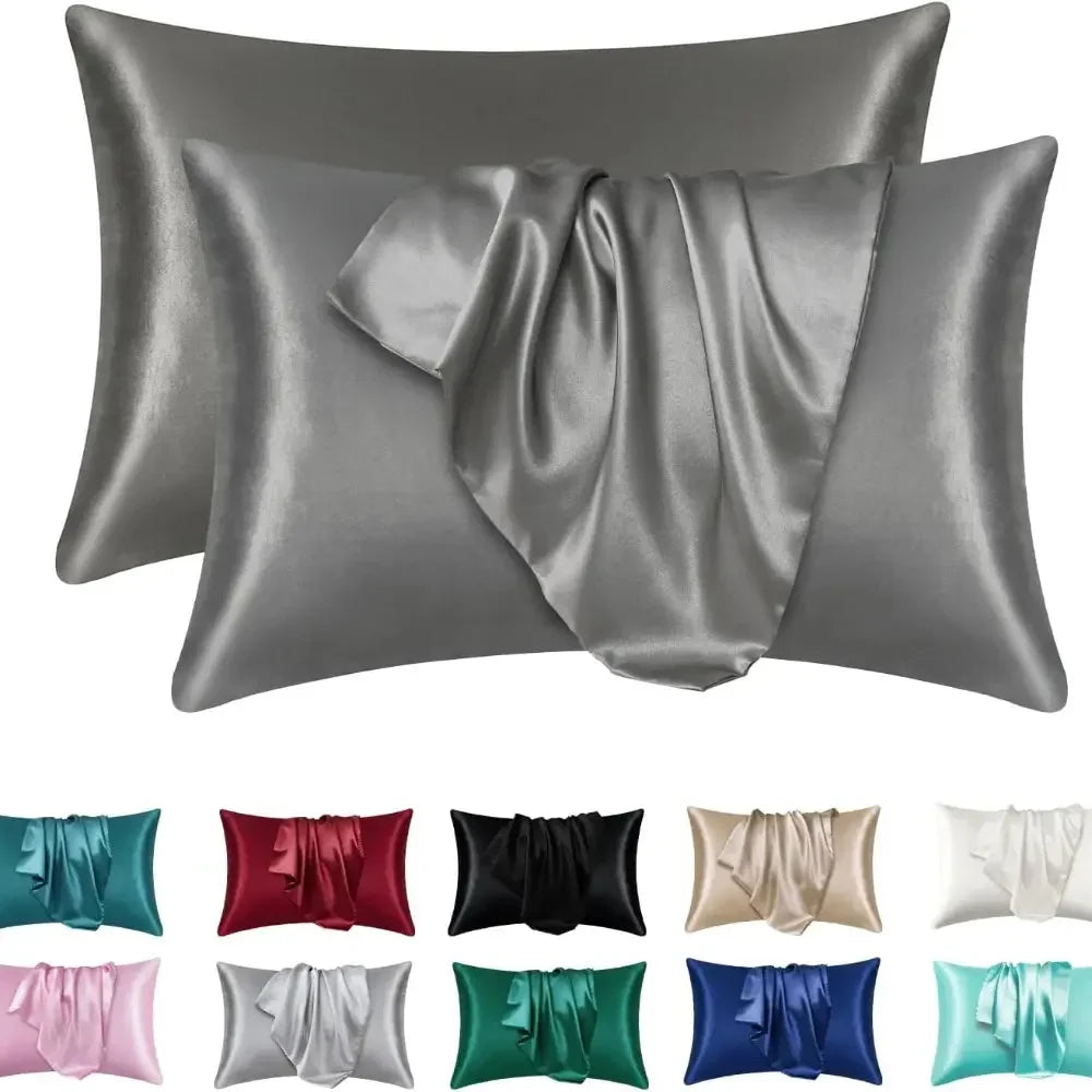 1pc Boost Beauty Sleep Silky Satin Pillowcases: Cooling, Hair and Skin-Friendly, Easy-Care - Confia - reusablefoodstoragebags confia