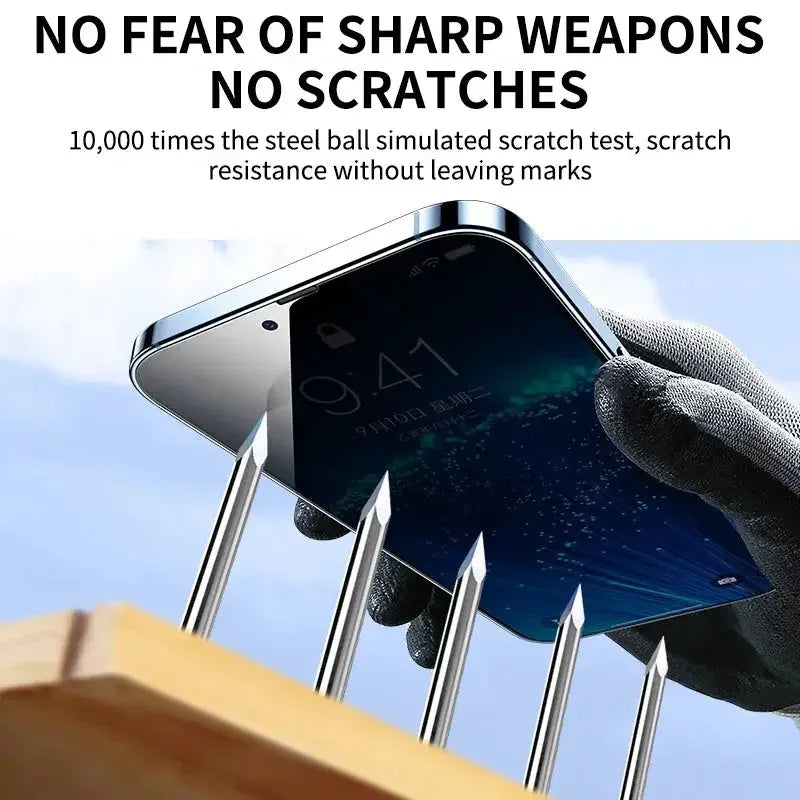 6IN1 Anti-Spy Tempered Glass For iPhone 14, 11, 12, 13, 15 Pro Max - Confia - reusablefoodstoragebags confia