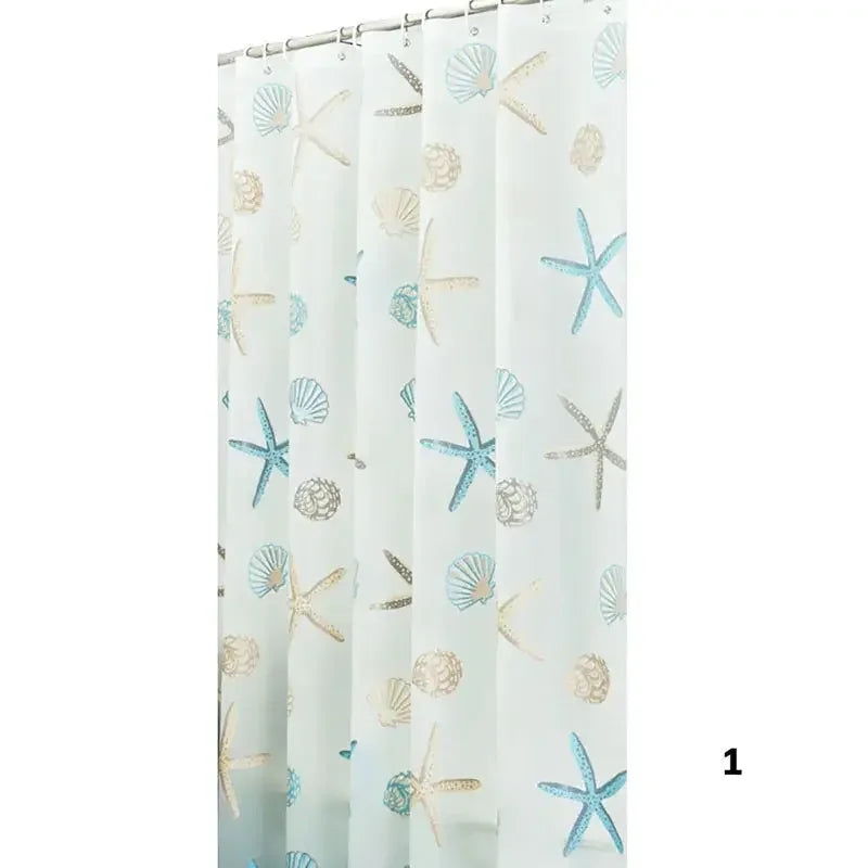 180*200CM Bathroom Shower Curtain Waterproof and Anti-Mold Home Bathroom Curtain with 12 Hooks - Confia - reusablefoodstoragebags confia