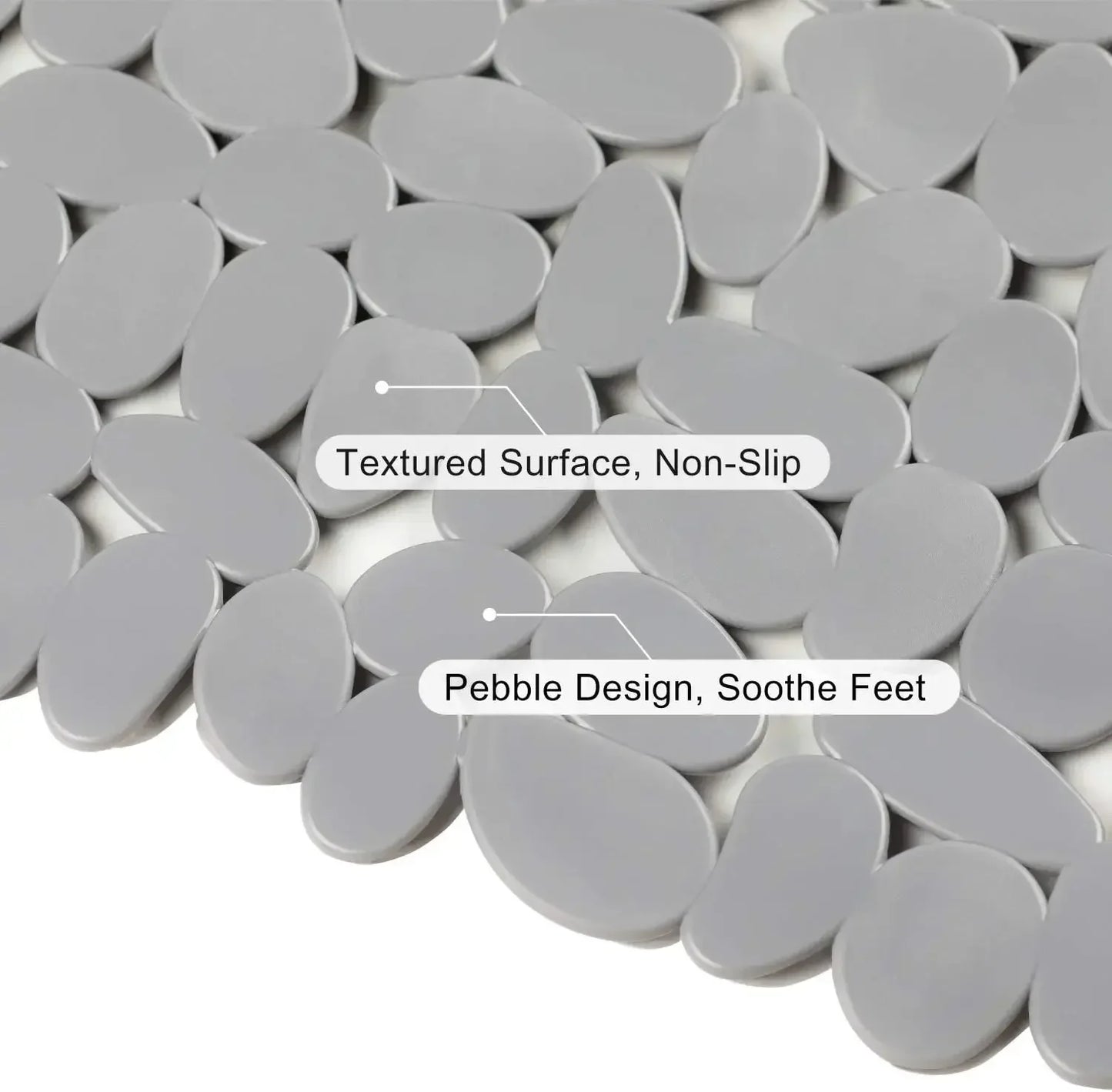 Bathroom Mat Bathtub Bath Mat PVC Large Bathtub Safety Shower Non-slip Bath Mats With Suction Cups Floor Mat - Confia - reusablefoodstoragebags confia